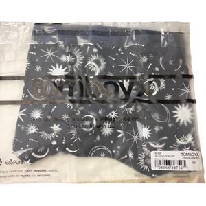 TomboyX Boy Shorts Celestial Shine Sun Moon Stars Print Size S Gender Inclusive